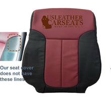 Load image into Gallery viewer, 2011 Ford F150 Driver Lean Back Leather Perf Vinyl seat cover 2 tone Blk/Red