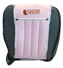 Load image into Gallery viewer, 2009 Fits Dodge Dakota Laramie Driver Bottom Synthetic Leather Seat Cover 2 tone Gray