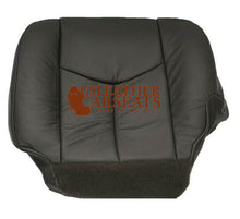 Load image into Gallery viewer, 2003-2007 Chevy Silverado Suburban Passenger Bottom Leather Seat Cover Dark Gray