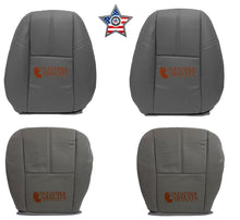 Load image into Gallery viewer, 2007-2013 Chevy Silverado Full Front Vinyl Seat Cover Dark Titanium Gray