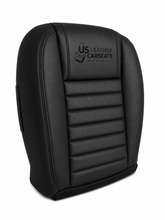 Load image into Gallery viewer, 2005-2009 Ford Mustang DRIVER &amp; PASSENGER Bottom Perf Leather Seat Cover BLACK
