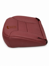Load image into Gallery viewer, 95-99 Chevy Suburban Tahoe Leather Driver Side Bottom Seat Cover Red