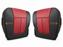 Load image into Gallery viewer, 2010 Ford F150 Driver &amp; Passenger Bottom Leather Perf Vinyl seat covers BLK