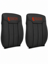 Load image into Gallery viewer, 2009 2014 Ford F150 Lariat Crew Cab Full Front Perf Leather Seat Cover Black