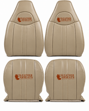 Load image into Gallery viewer, 2003-2016 Chevy Express Cargo Van 1500 2500 3500 Full Front Leather seat cover tan