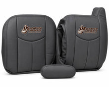 Load image into Gallery viewer, 03-07 Chevy Silverado LT HD -Driver Side Complete Leather Seat Covers Dark Gray