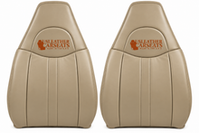 Load image into Gallery viewer, 2003-2016 Chevy Express Cargo Van 1500 2500 3500 Full Front Leather seat cover tan