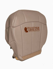 Load image into Gallery viewer, 1999 2000 2001 GMC Sierra Driver Side Bottom Leather Seat Cover Tan