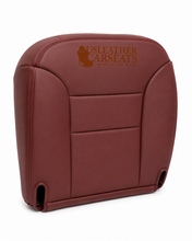 Load image into Gallery viewer, 95-99 Chevy Suburban Tahoe Leather Driver Side Bottom Seat Cover Red