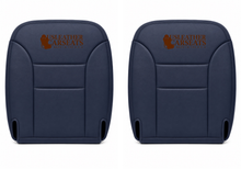 Load image into Gallery viewer, 1995-1999 GMC Sierra Tahoe Driver Side Bottom Leather Seat Cover Blue