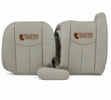 Load image into Gallery viewer, 2003 2004 2005 2006 Chevy Suburban Passenger Complete Leather Seat Cover Gray