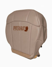 Load image into Gallery viewer, 1999 2000 2001 GMC Sierra Driver Side Bottom Leather Seat Cover Tan