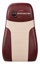 Load image into Gallery viewer, 2000 Peterbilt 389, 379 dump semi truck Full front Driver leather seat cover Blk