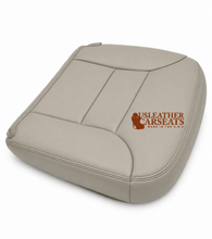 Load image into Gallery viewer, 1995-1999 GMC Sierra Yukon Tahoe Driver Bottom Synthetic Leather Seat Cover Gray
