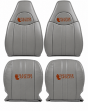 Load image into Gallery viewer, 2003 to 2018 Chevy Express Cargo Van 1500 2500 3500 Front top &amp; Bottom Leather seat cover gray