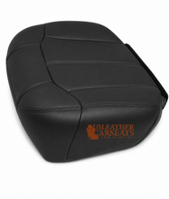Load image into Gallery viewer, 2001 2002 Chevy Silverado 3500 Driver Side Bottom. Leather Seat Cover DARK GRAY-
