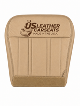 Load image into Gallery viewer, 1997 1998 Ford F150 Lariat Front Top &amp; Bottom Replacement Leather Seat Cover tan
