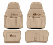 Load image into Gallery viewer, 1997 1998 Ford F150 Lariat Front Top &amp; Bottom Replacement Leather Seat Cover tan