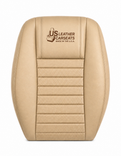 Load image into Gallery viewer, 2005 to 2009 Fits Ford Mustang GT Front Top &amp; Bottom Replacement Leather Seat Cover Tan