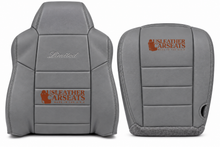 Load image into Gallery viewer, 2002 Ford Excursion Limited Driver Lean Back Replacement Leather Seat Cover Gray
