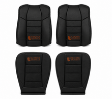 Load image into Gallery viewer, 2001 Ford F350 Lariat XLT QuadCab Super Cab Full Front Leather Seat Cover black