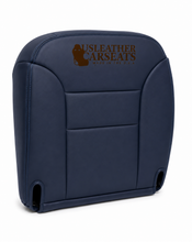 Load image into Gallery viewer, 1995-1999 GMC Sierra Tahoe Driver Side Bottom Leather Seat Cover Blue