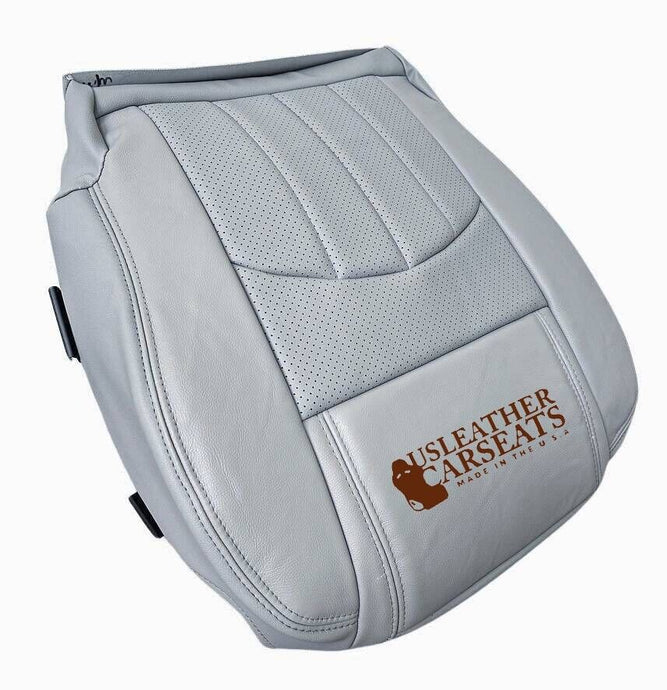 2013-2017 Fits BUICK ENCLAVE Driver Bottom Leather Perforated Seat Cover Gray