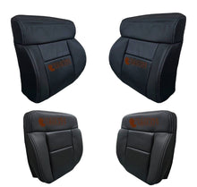 Load image into Gallery viewer, 2005 2006 2007 Ford F150 Lariat Full Front Perforated Leather Seat Cover Black