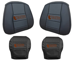 2008-2015 For Mercedes Benz GLK 250 350 Driver Passenger Vinyl Seat Cover BLK