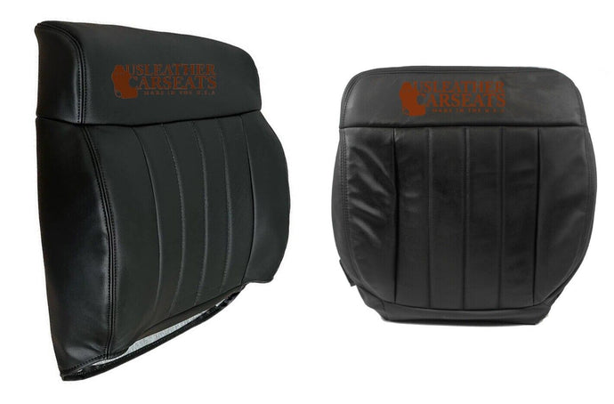 06 Ford F-150 Harley Davidson Quad Cab Driver Full Front Leather Seat Cover BLK