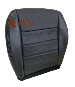 08, 2009 For Dodge Charger R/T - Driver Full Front Leather Seat Cover DARK GRAY