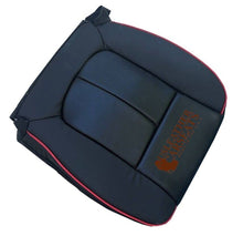 Load image into Gallery viewer, 2011 2012 2013 2014 Ford F-150 Leather Perforated Black / Red Piping Seat Cover