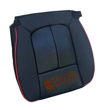 Load image into Gallery viewer, 2011 2012 2013 2014 Ford F-150 Leather Perforated Black / Red Piping Seat Cover