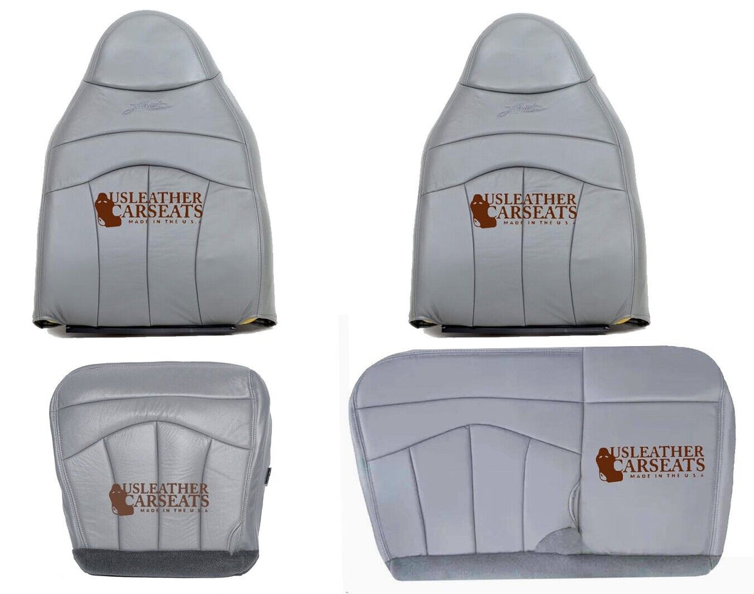 For 1999 2000 2001 2002 2003 Ford F150 Lariat Front Bench 60/40 Gray Seat Cover