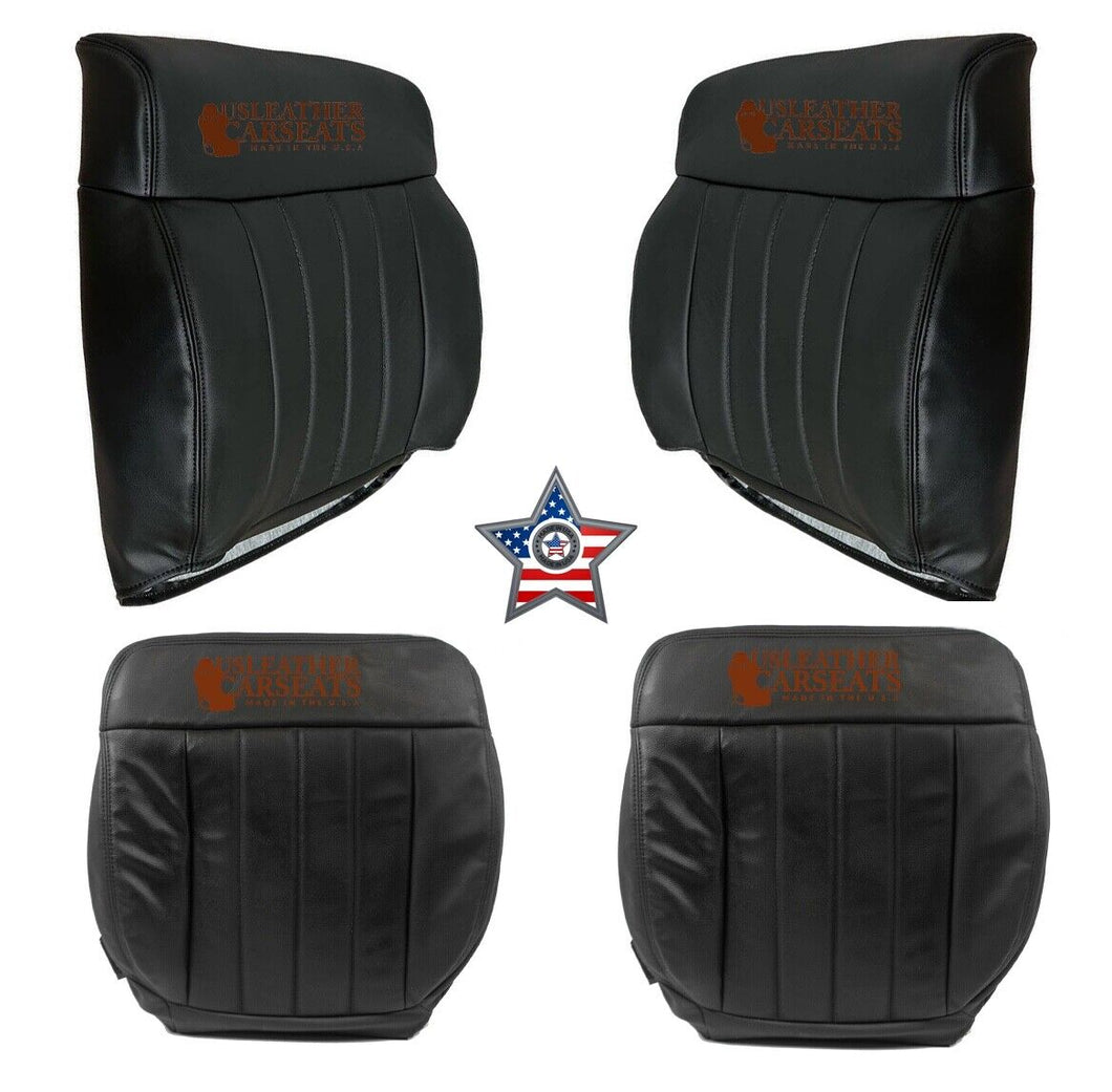 2006  Ford F-150 Harley Davidson Quad Cab Full Front Leather Seat Cover BLACK