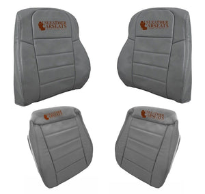 2009 - 2010 For  Dodge Charger SE R/T, SXT Full Front Leather seat cover gray