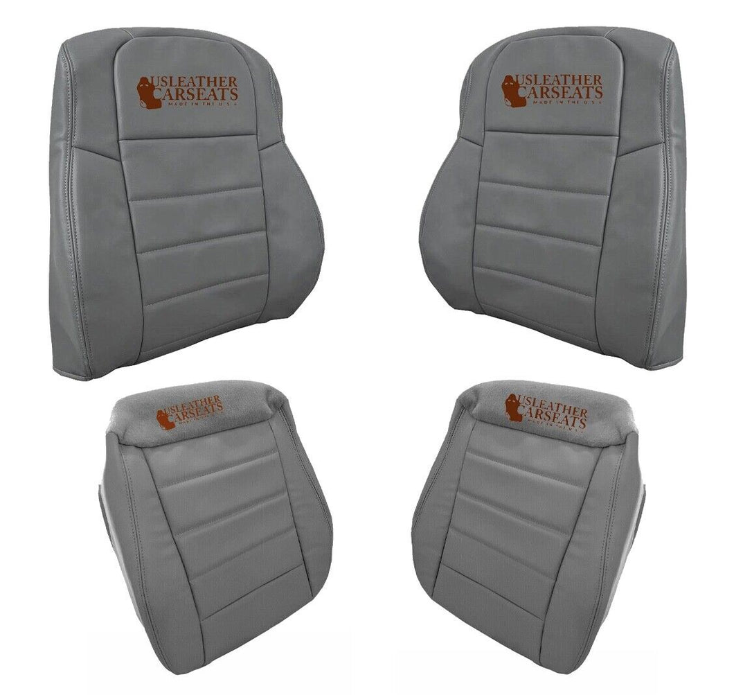 2009 - 2010 For  Dodge Charger SE R/T, SXT Full Front Leather seat cover gray