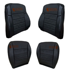 08, 2009 2010 Fits Dodge Charger R/T - Full Front Leather Seat Cover DARK GRAY