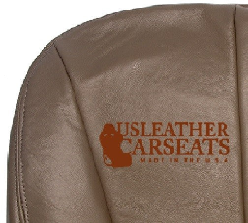 Driver Side Bottom Seat Cover For 1997-2002 Ford Expedition Eddie Bauer - Tan Synthetic Leather