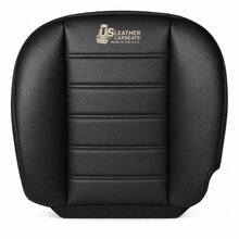 Load image into Gallery viewer, 2003-2007 Hummer H2 Driver &amp; Passenger Bottom Genuine Leather Seat Cover Black