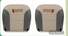 Load image into Gallery viewer, 2002 For Jeep Liberty Limited Driver Passenger Leather Seat Cover Gray