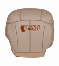 Load image into Gallery viewer, 1999 2000 2001 GMC Sierra Driver Side Bottom Leather Seat Cover Tan