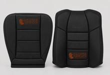 Load image into Gallery viewer, 2001 Ford F250 Lariat Driver Side Bottom Replacement Leather Seat Cover Black