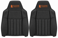 Load image into Gallery viewer, 04 Fits Ford F250 F350 Harley Davidson Full Front OEM Leather Seat Cover BLACK