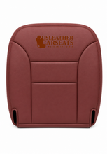 Load image into Gallery viewer, 95-99 Chevy Suburban Tahoe Leather Driver Side Bottom Seat Cover Red