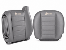 Load image into Gallery viewer, 2003-2007 Hummer H2 Full front Genuine Leather Seat Cover Wheat Gray