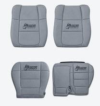 Load image into Gallery viewer, 2002 Fits Ford F150 Lariat front Top &amp; bottom Replacement Leather Seat Cover Gray
