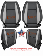 Load image into Gallery viewer, 2007-2012 Mazda CX-9 Full Front Leather Seat Covers 2 Tone Black