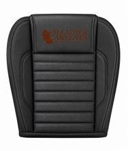 Load image into Gallery viewer, 2010 2014 Ford Mustang GT Front Top &amp;  Bottom Leather perforated Seat Cover Black