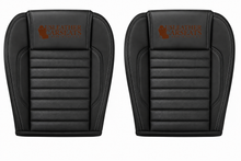 Load image into Gallery viewer, 2010 2014 Ford Mustang GT Front Top &amp;  Bottom Leather perforated Seat Cover Black
